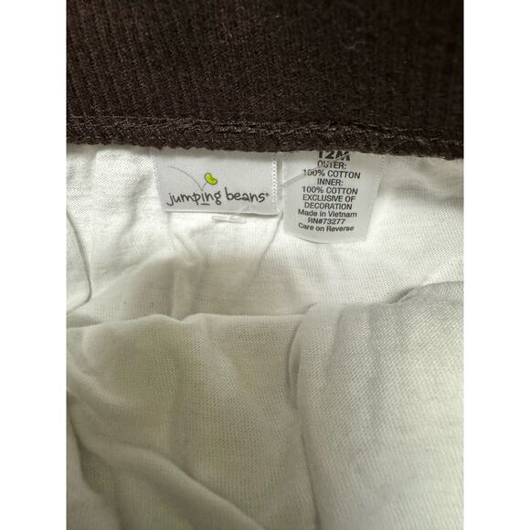 5/$35 jumping beans Girls Skirt 12 Mo Brown White Heart Giraffe Print Knit NEW - Picture 6 of 6